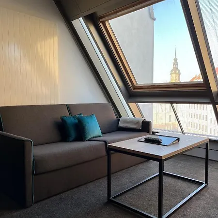 Familienapartment Mit Panoramablick Zur Frauenkirche